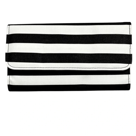 NWOT Kut From The Kloth Striped Tri-fold Wallet - Picture 1 of 3